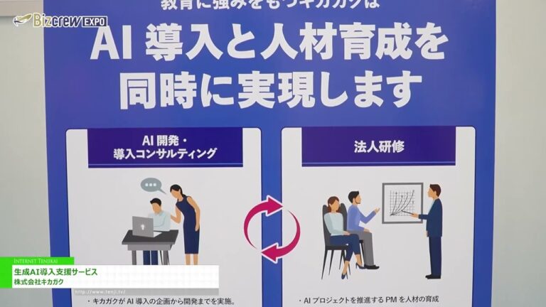 [Bizcrew 世博会 2024 年夏季] 一代AI介绍支持服务 - 机械工业株式会社