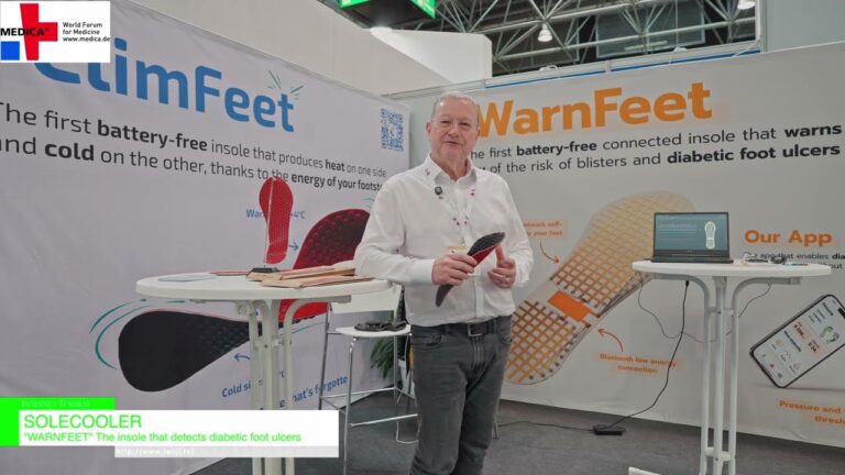 [2024年医学展] “WARNFEET”检测糖尿病足溃疡的鞋垫 - 索冷器